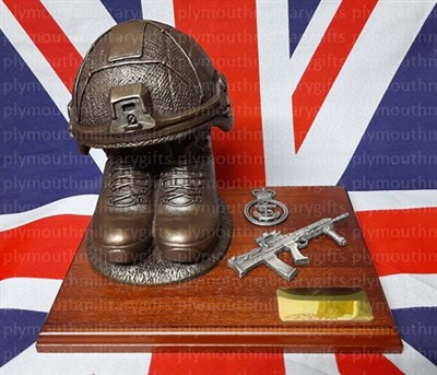 Royal Navy PO Boots and Virtus Helmet